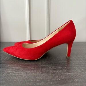 Nine West Red Suede Heels